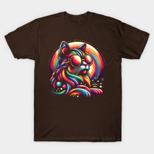 KaleidoKitty - The Chromatic Charm T-Shirt